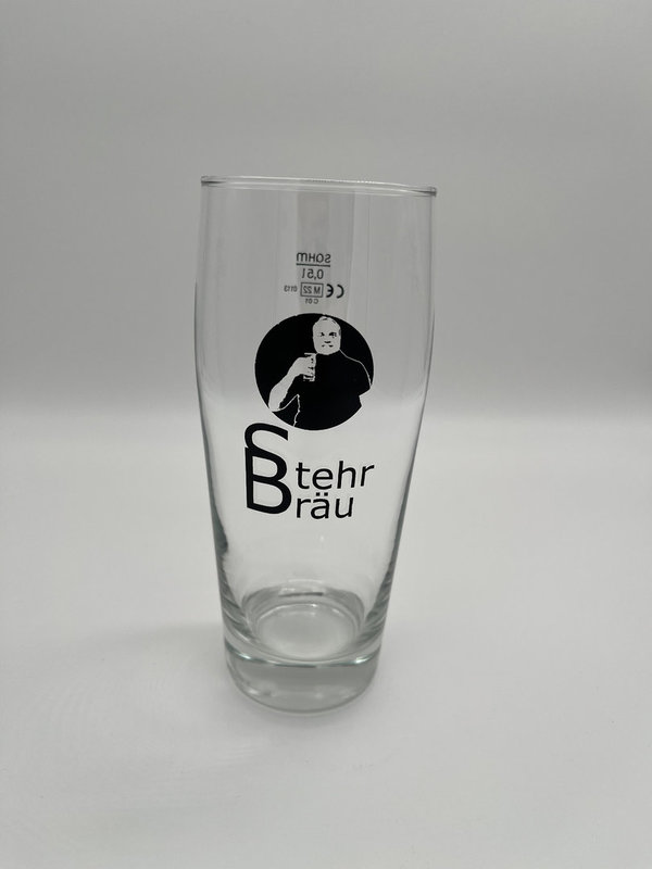 6er Paket Stehr Bräu Trinkglas Willi 0,5l